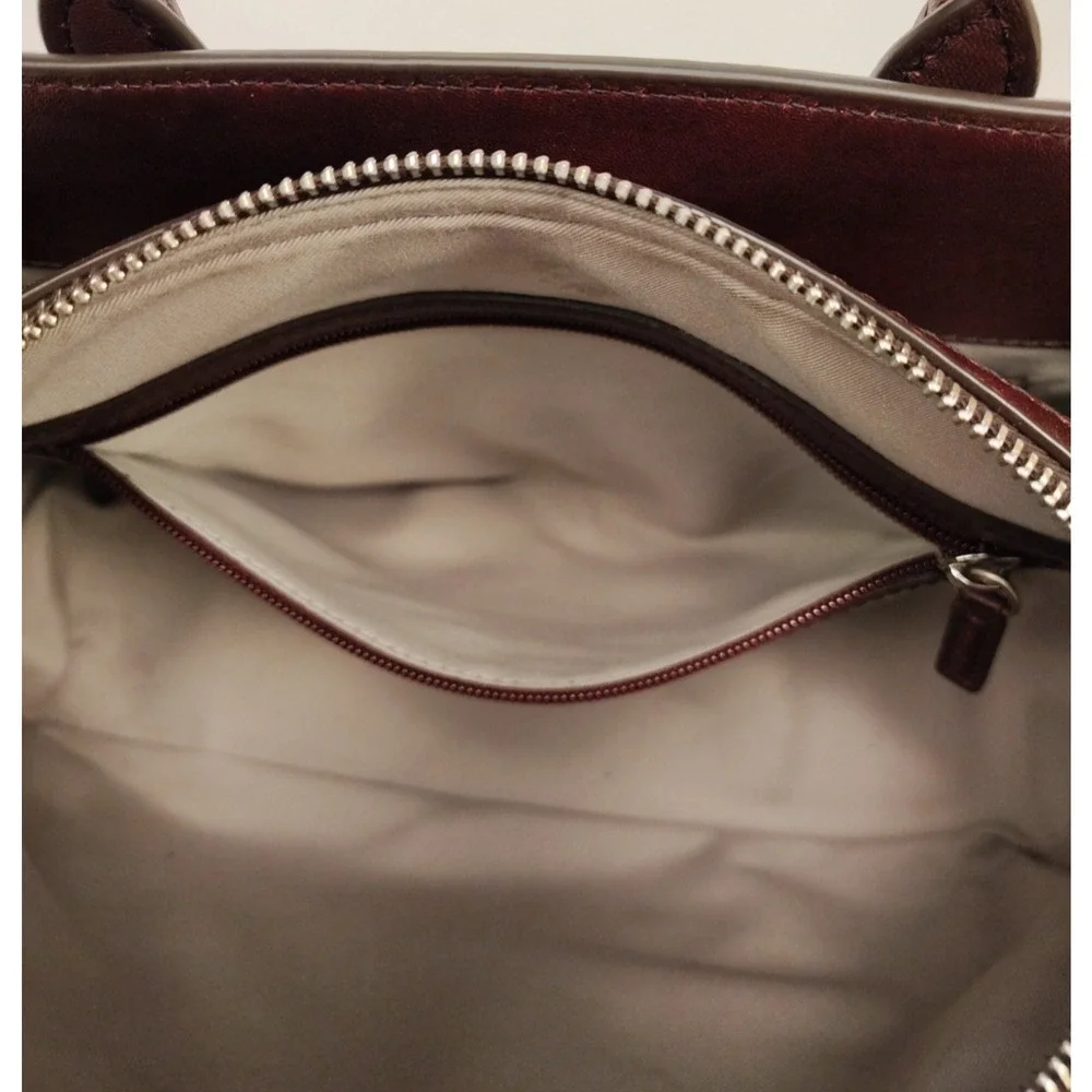 Michael Kors Laila Medium Satchel - Oxblood/Red - Gently Worn